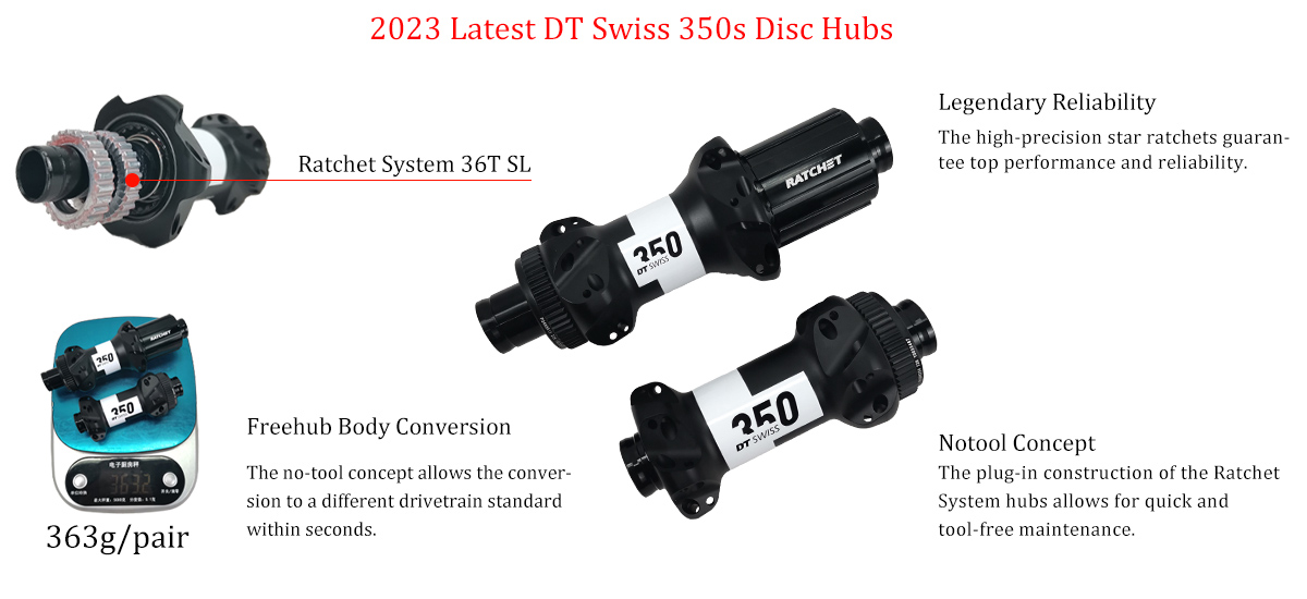 2023 Neueste DT Swiss 350s Disc-Naben